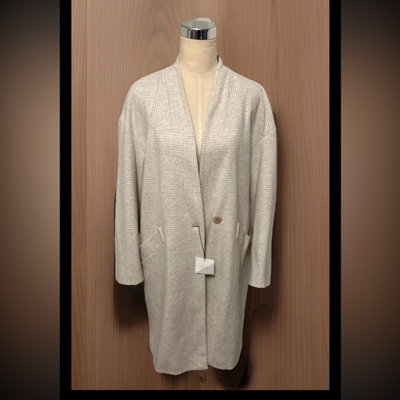 Zara Jackets & Blazers - Zara Light Cream Beige Over Coat